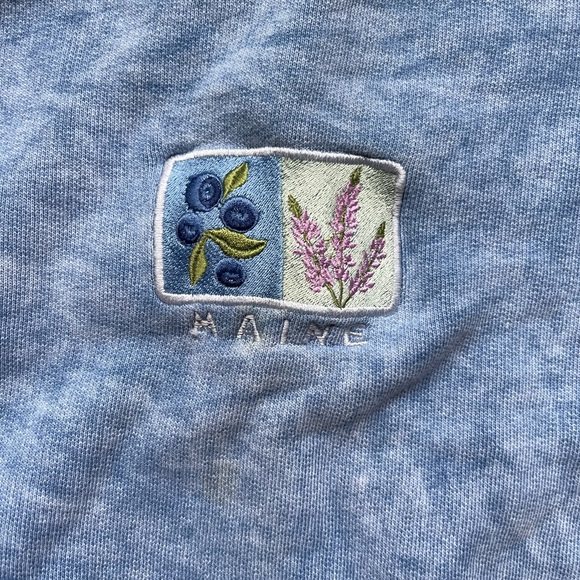 Vintage tie dyed sweatshirt Jean look - Picture 5 of 7